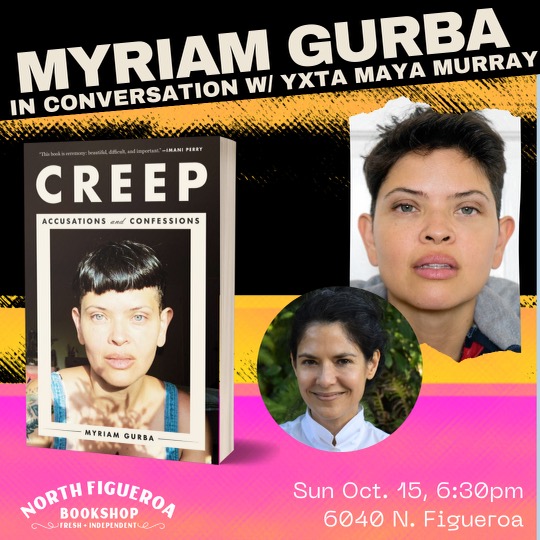 Flyer for Myriam Gurba at North Figueroa Bookshop